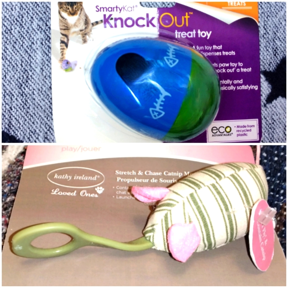 Cute Cat Toy bundle: RARE Kathy Ireland Catnip Mouse Launcher & Smarty Kat